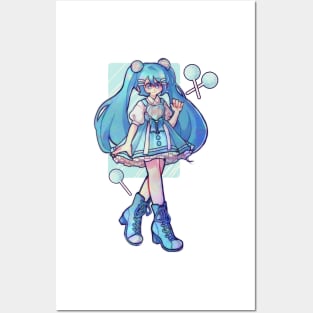 cake pop miku Posters and Art